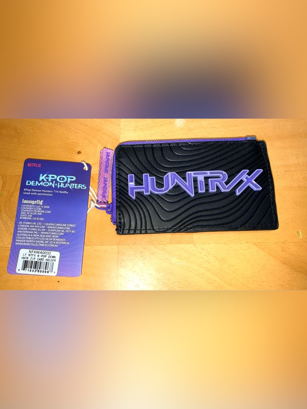 Netflix K-Pop Demon Hunters Loungefly Zip Card Holder, NWT